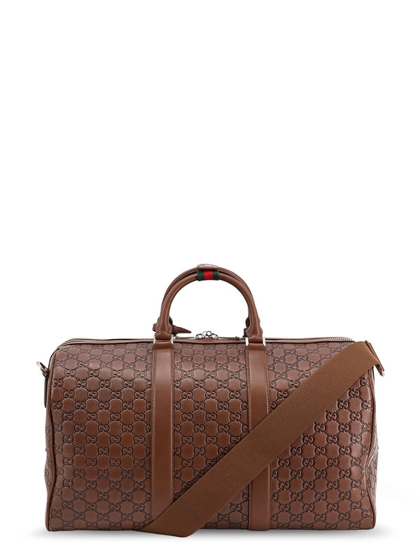 Gucci Brown Boston Bags