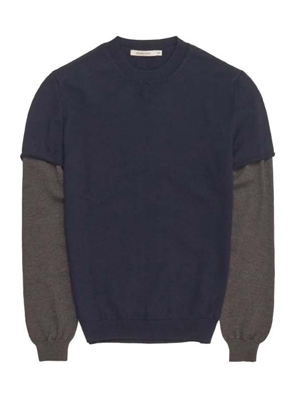 Cobre Layered Navy Knit