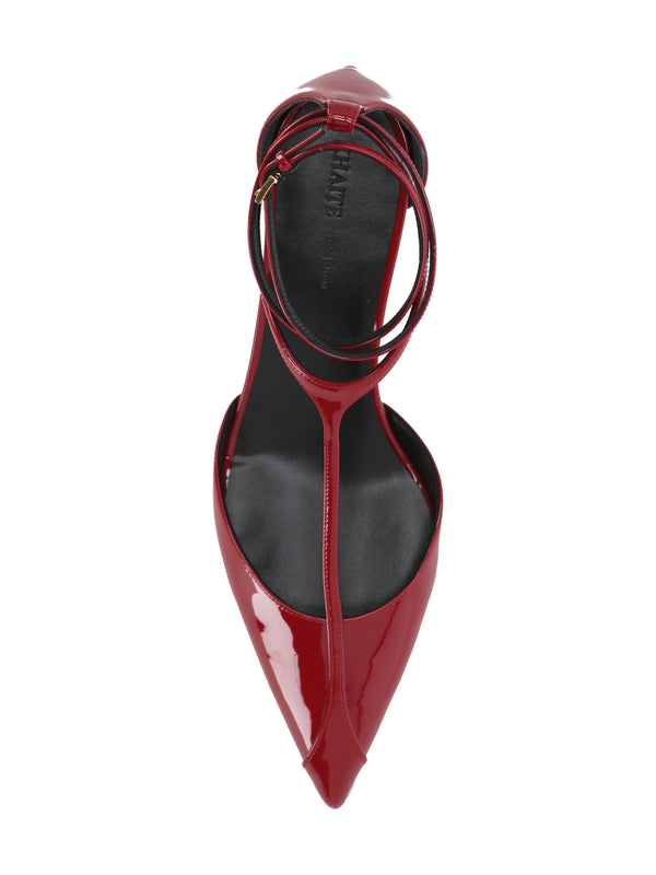 Khaite Red Sandal Heels