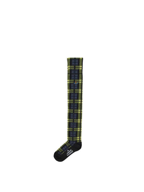 Vivienne Westwood Checked Navy Socks