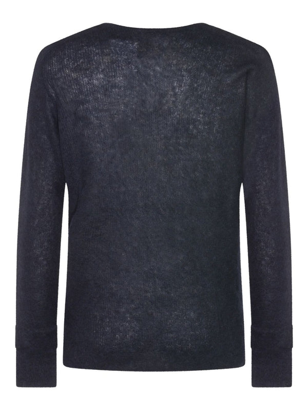 Auralee Navy Knitted