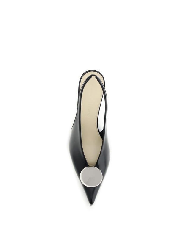 Proenza Schouler Black Slingback Heels