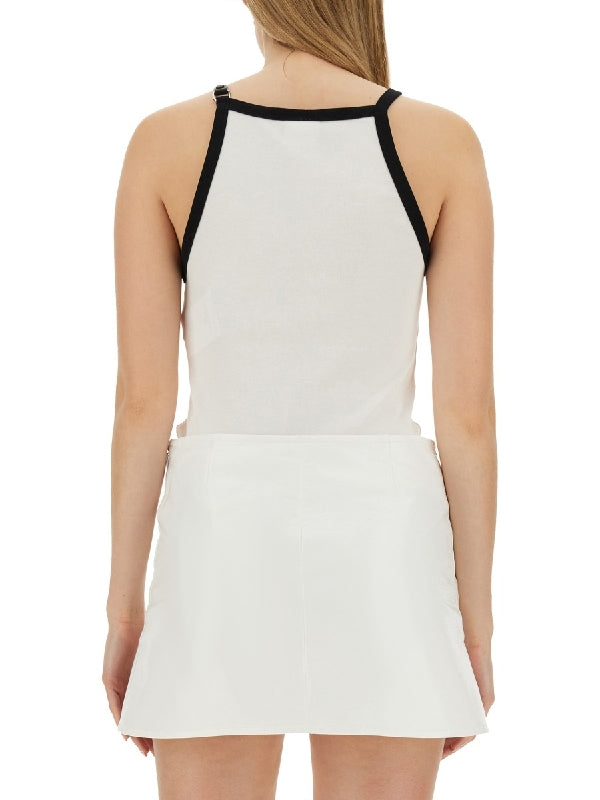 Buckle Detail Ringer Tank Top