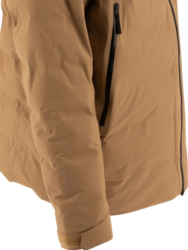 Fissile Logo Embroidered Hoodie Padded Jacket