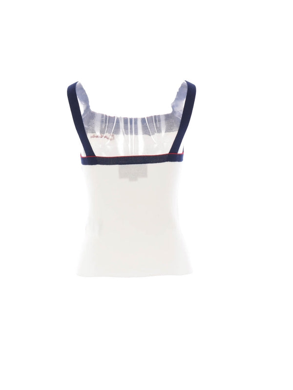 Valentino White Sleeveless