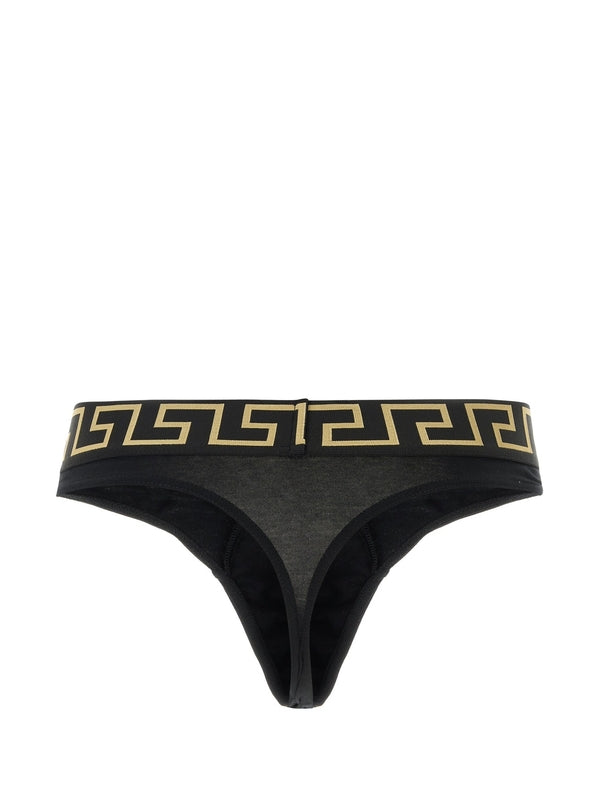 Medusa Greca Logo Band Panties