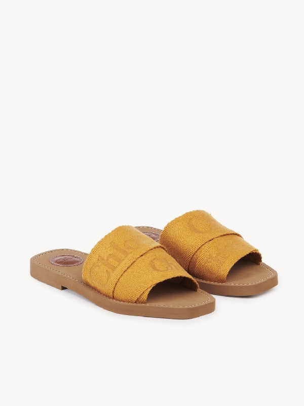 Woody Logo Band Flat Sandals