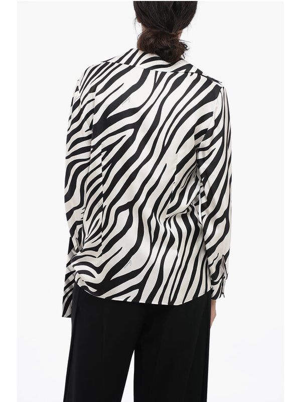 Animal Pattern Silk Shirt