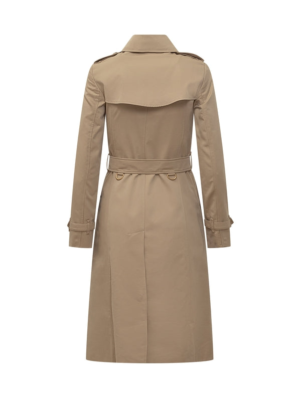 Belted Double Cotton Trench Coat