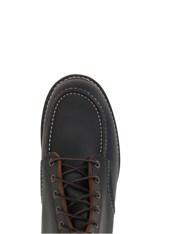 Red Wing Black Lace-Up Boots