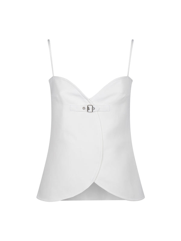 Courreges Top White Sleeveless