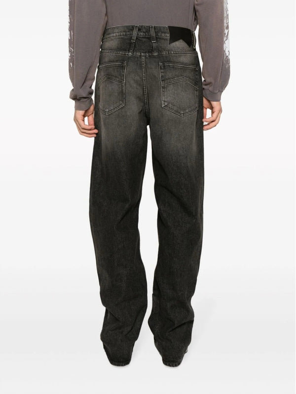 Cotton Wide Denim Pants