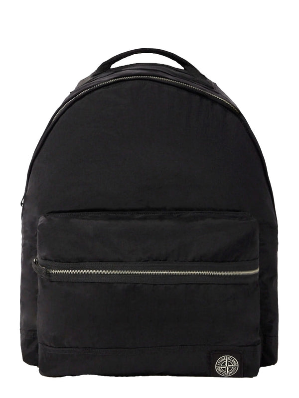 Stone Island Black Backpack