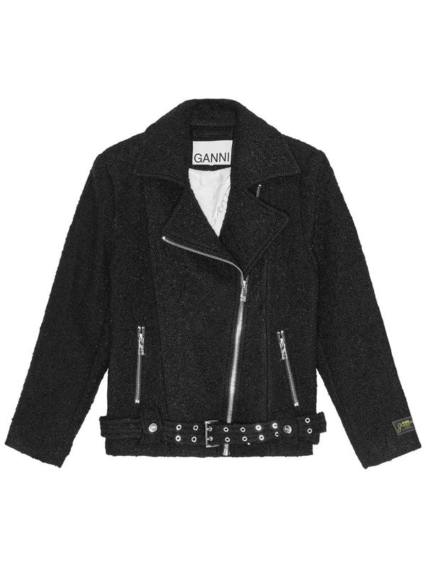 Buckle Strap
  Bouclé Biker Jacket