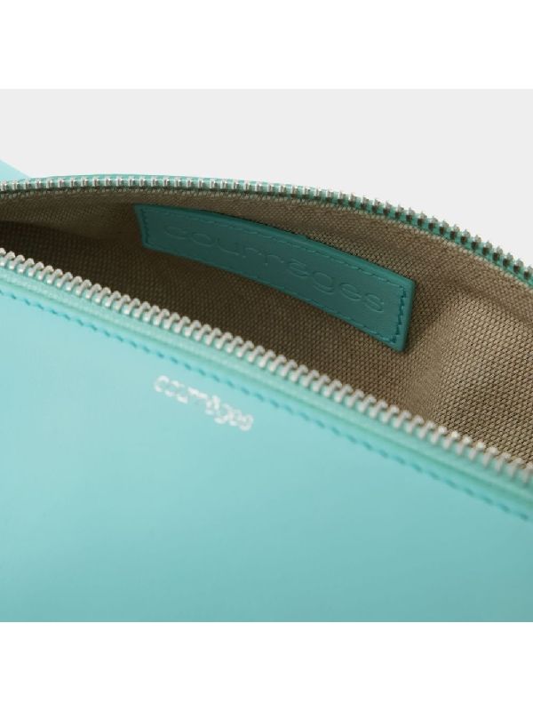 Metal Logo Shark Leather The One Shoulder
  Bag