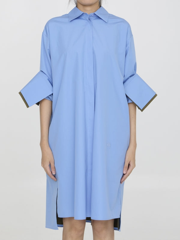 Anagram Embroidered Shirt Dress - Jente