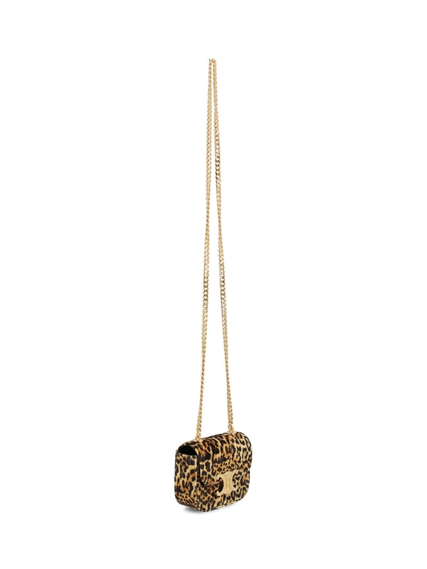 Victoire Triomphe Leopard Small Shoulder
  Bag