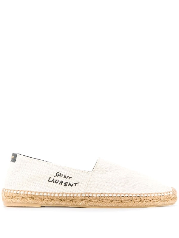 Logo Embroidery Canvas Espadrilles