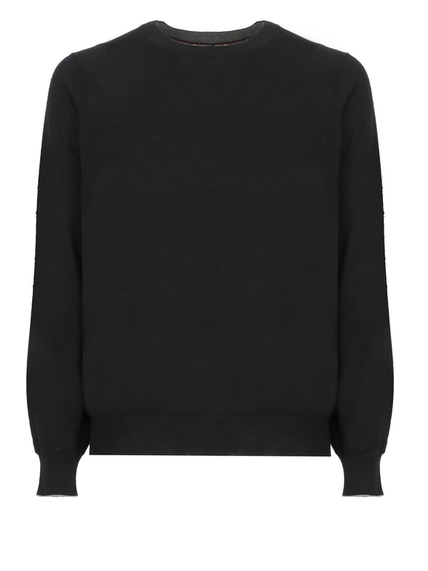 Wool Cashmere Crewneck Knit