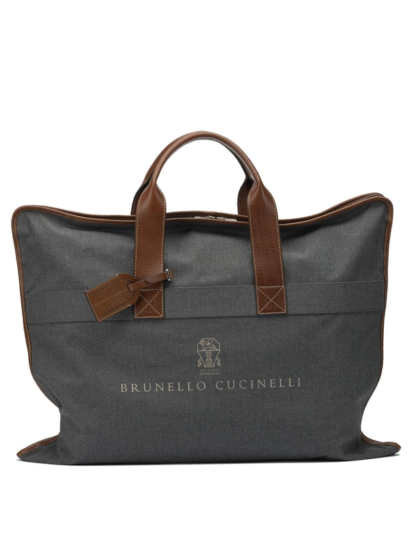 Brunello Cucinelli Grey Brief Case