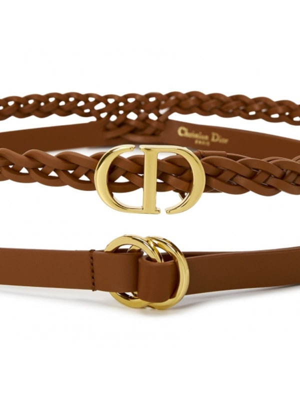 30 Montaigne Braided Leather Belt