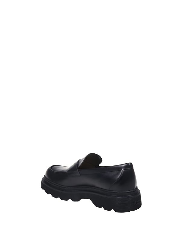 Black Calfskin Loafers