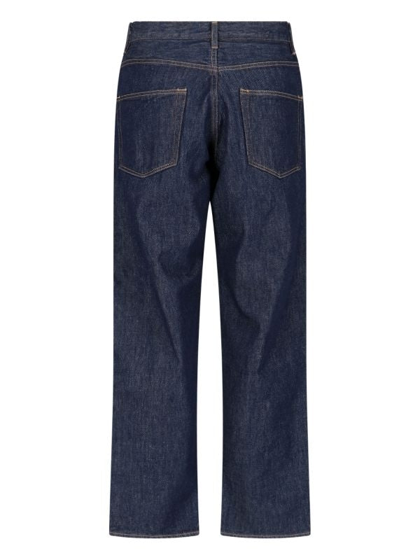 Auralee Hard Twist Wide Blue Denim Pants