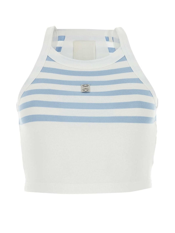 Stripe Crop Tank Top