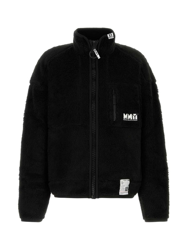 Logo Patch Shearling Zip-up
  Jacket