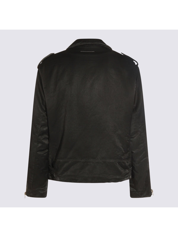 Mm6 Maison Margiela Black Biker