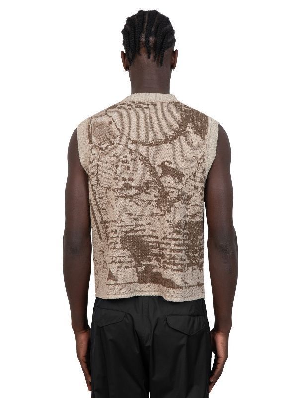 Elk Jacquard Knit Vest