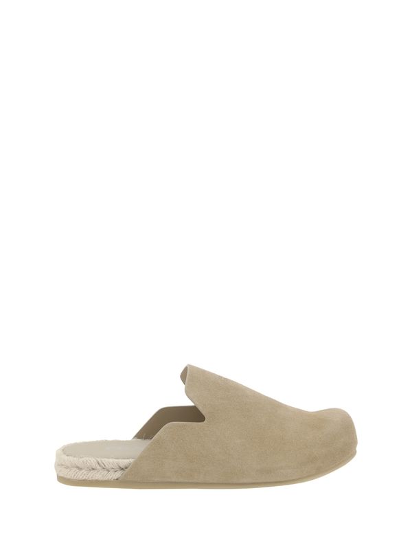 Suede Espadrille Mules