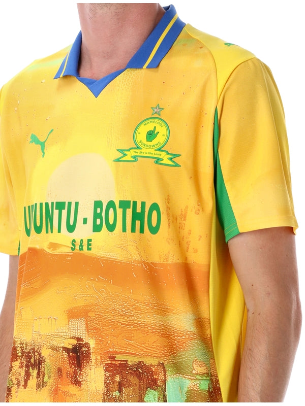 Puma Yellow Short Sleeve T-Shirt