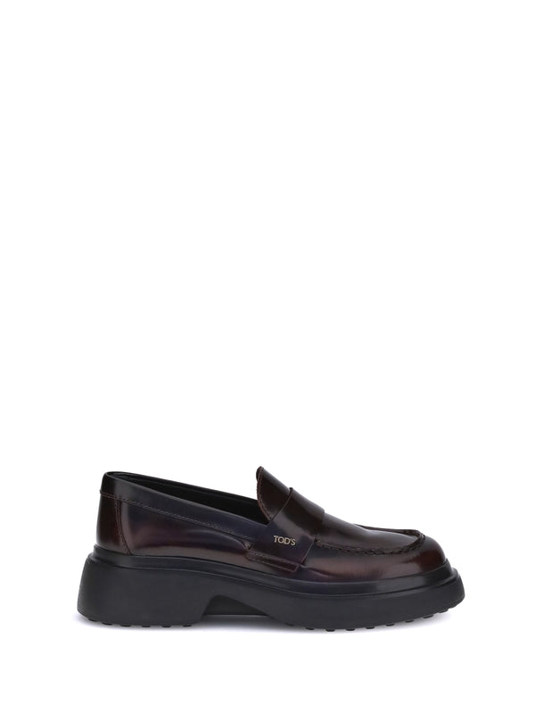 Tod'S Burgundy Loafers