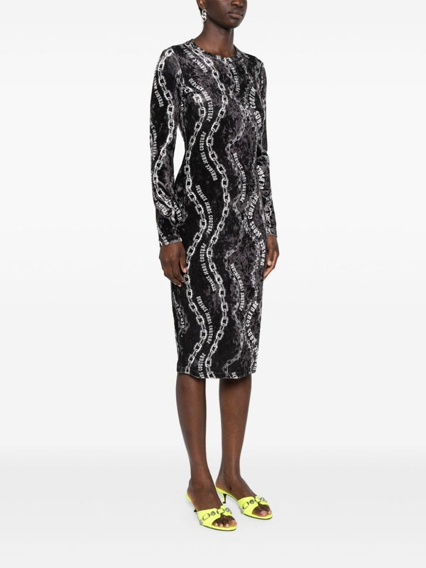 Allover Print Midi Dress