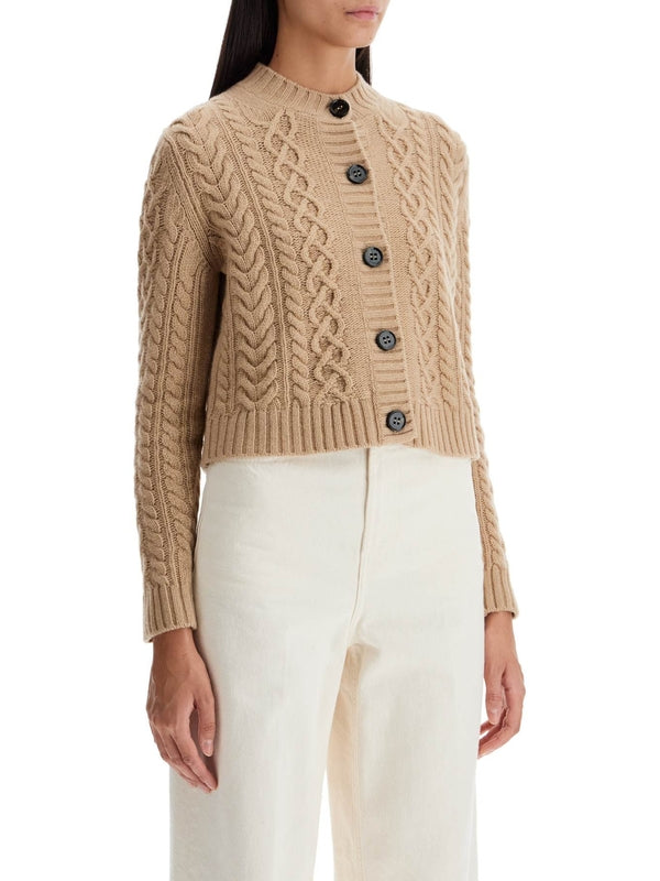 Afosi Cable Wool Cardigan