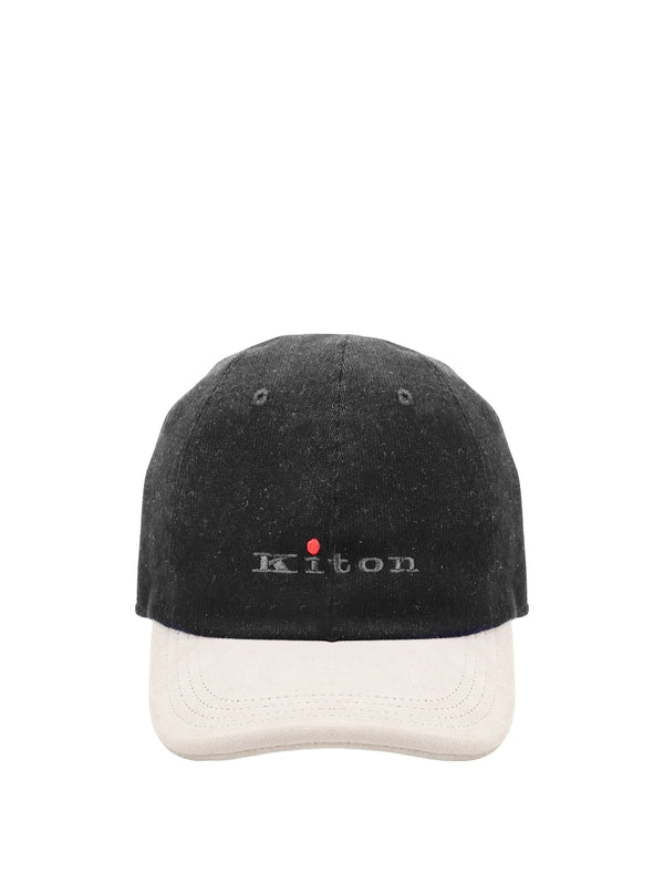 Logo Cashmere Silk Ball Cap