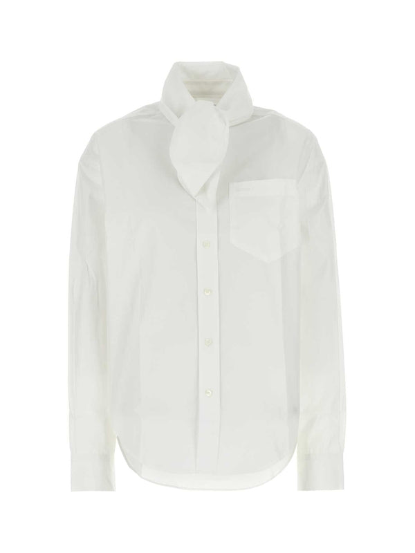 Scarf Neck
  Chest Pocket Shirt