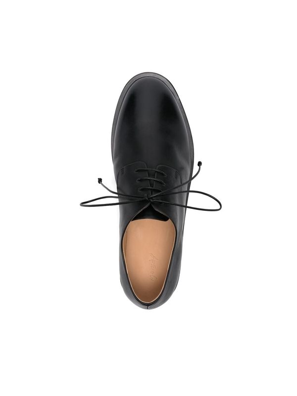 Black Calfskin Lace-Up Shoes