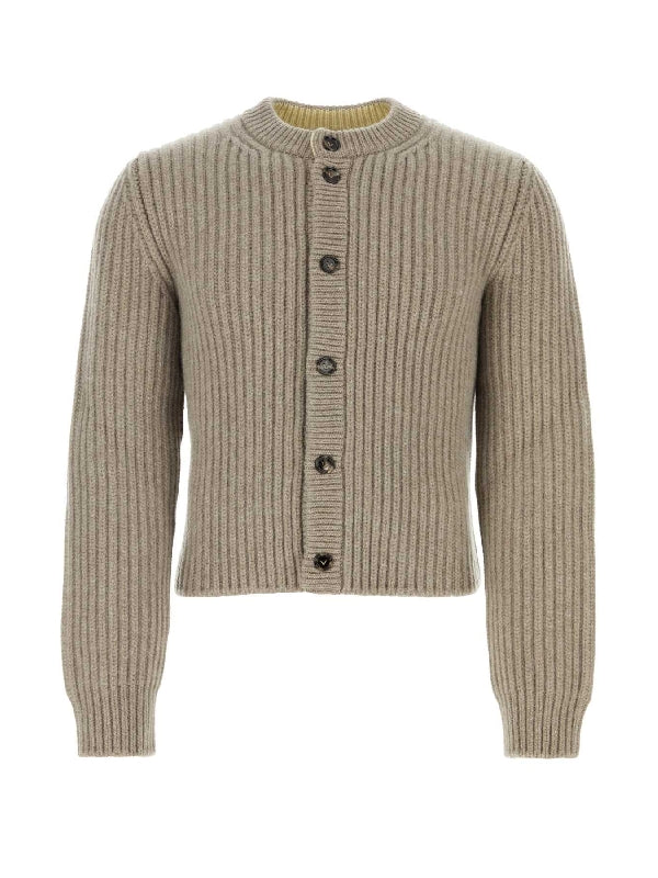 Wool Cashmere Button Cardigan