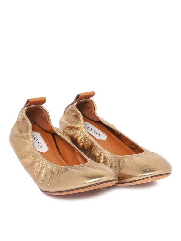 Lanvin Gold Flat Shoes