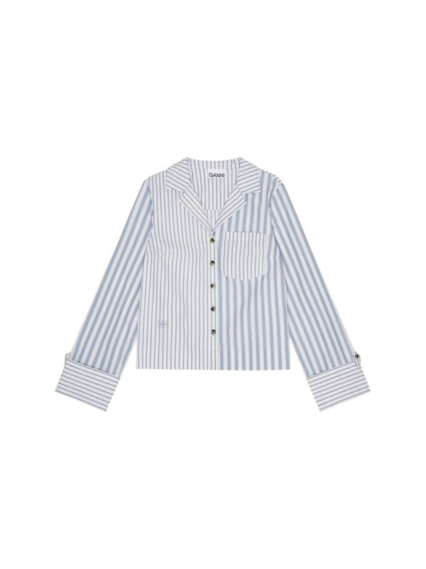 Striped Cotton Poplin Shirt