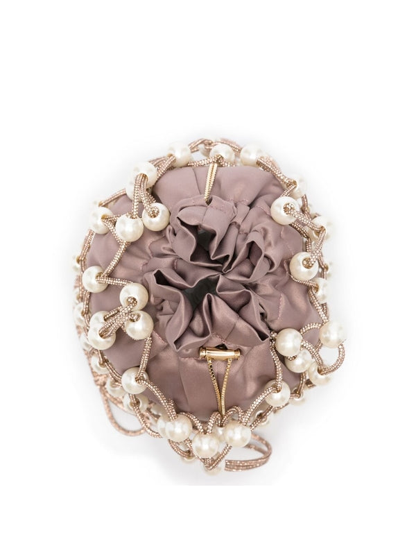 Capri Bead Embellished Bucket
  Bag