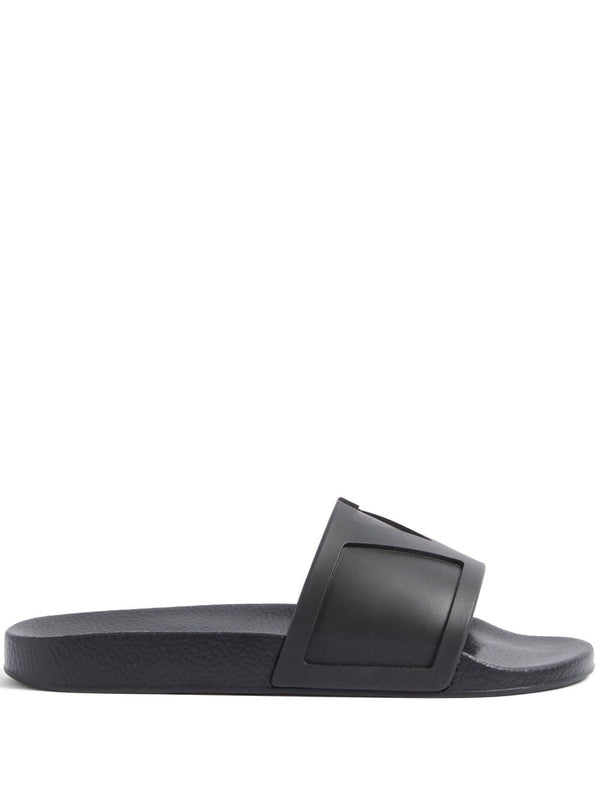 Valentino Black Slides
