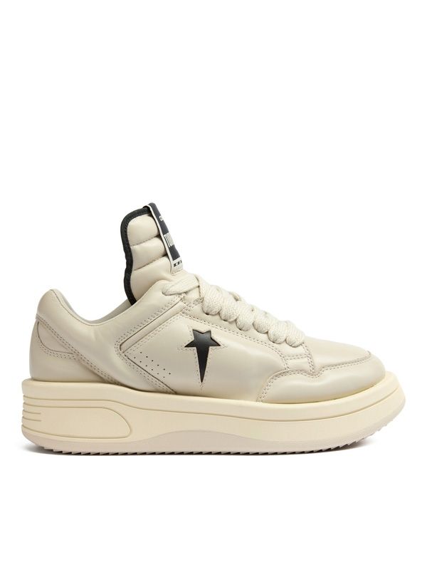 Rick Owens Drkshdw White Low Top Sneakers