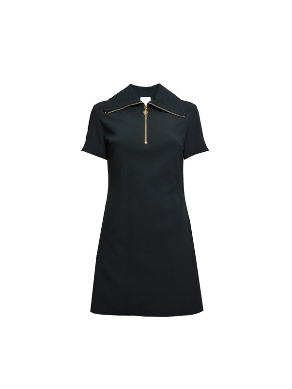 Half Zip-Up Collar Dress