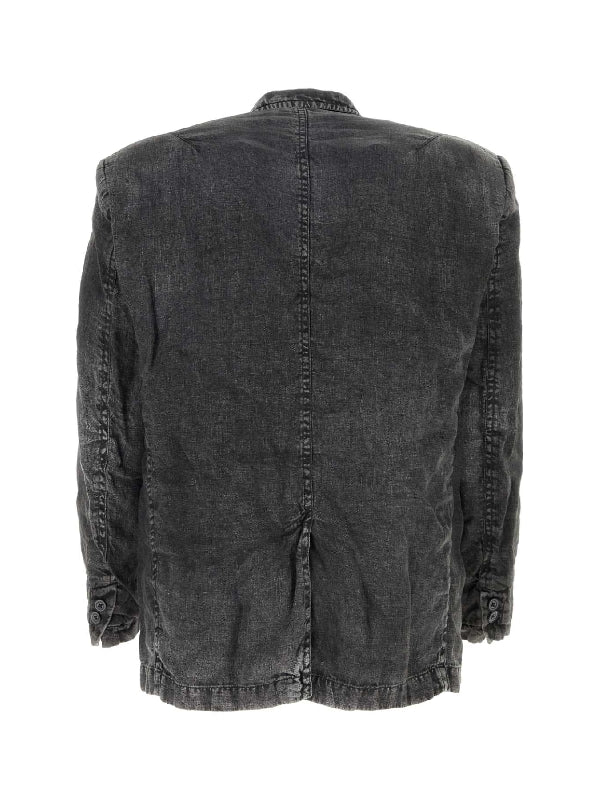 Vintage Washing Linen Single Jacket