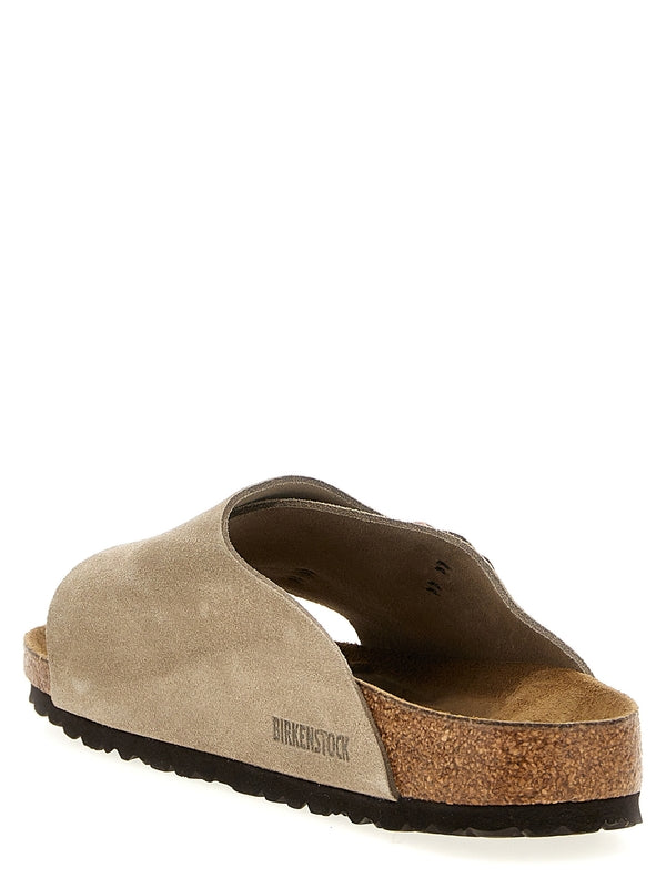 Zurich Double
  Buckle Suede Sandals