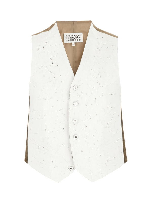 Mm6 Maison Margiela White Vest