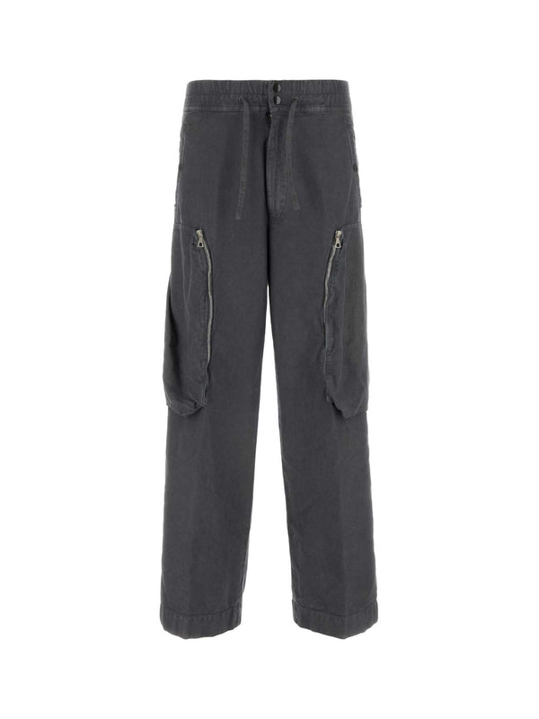 Zip Pocket Wool Blend Pants